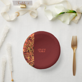 ダーク・ブルゴーニュ離れーズ幸せ感謝祭与え感謝していを行う ペーパーボウル