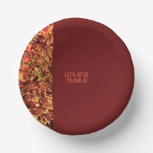 ダーク・ブルゴーニュ離れーズ幸せ感謝祭与え感謝していを行う ペーパーボウル (正面)