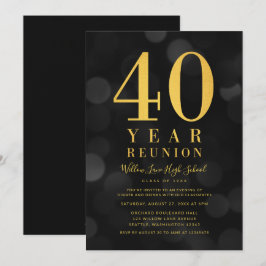 ダーク ボケ ライト 40 年 クラス リユニオン 招待状