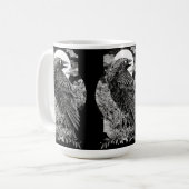 ダーク ミスティカル レイヴン コーヒーマグカップ (正面左)