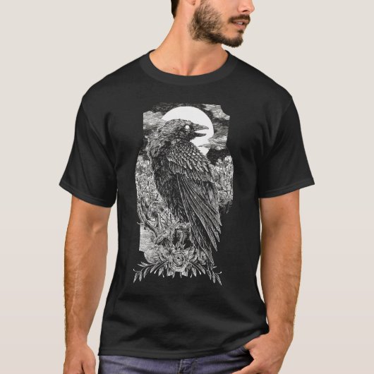 ダーク ミスティカル レイヴン Tシャツ (正面)