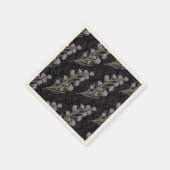 ダーク&ムーディアールヌーボーラベンダーフローラ スタンダードカクテルナプキン (角)