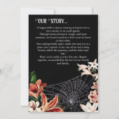 ダーク ムーディー 結婚発表 オーダーメイド フォト 招待状 (裏面)