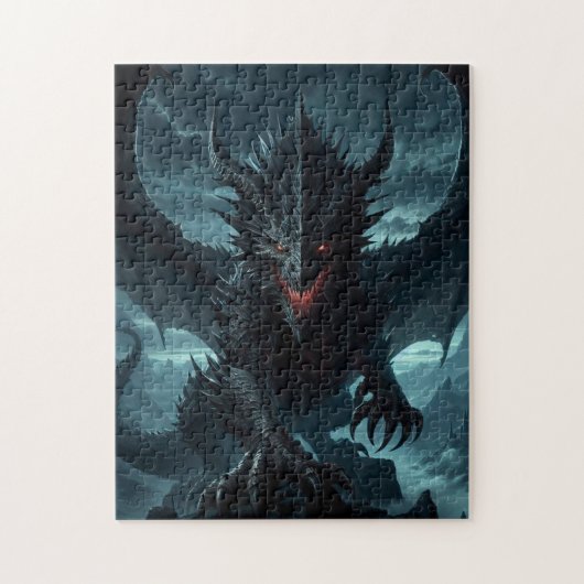 ダーク・メディーバル・ドラゴン ジグソーパズル (縦)