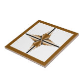 ダーク&ライトタンのアートデコ要素 タイル (側面)