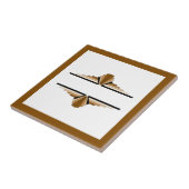 ダーク&ライトタンのアートデコ要素 タイル (側面)