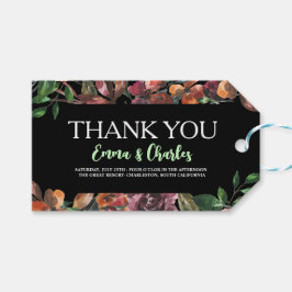 ダーク ワイルド フラワーズ セーブ ザ デート ギフトタグ