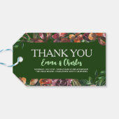 ダーク ワイルド フラワーズ Save The Date ギフトタグ (裏面横)