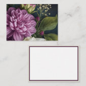 ダーク ヴィンテージ フラワーズ ノートカード (正面/裏面)