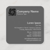 ダーク ヴォルテックス フラクタル スクエア名刺 (裏面)