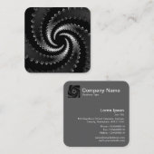 ダーク ヴォルテックス フラクタル スクエア名刺 (正面/裏面)