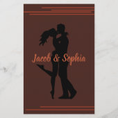 ダーク、新郎新婦トリビアシャワーゲームカードフライヤー チラシ (裏面)