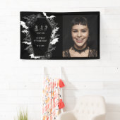 ダーク RIP サーティーズ ゴシック 40歳 フォト バースデー 横断幕 (インサイチュ)