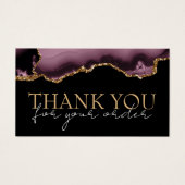 ダークmauve agate 感謝していお客様の割引カード (正面)