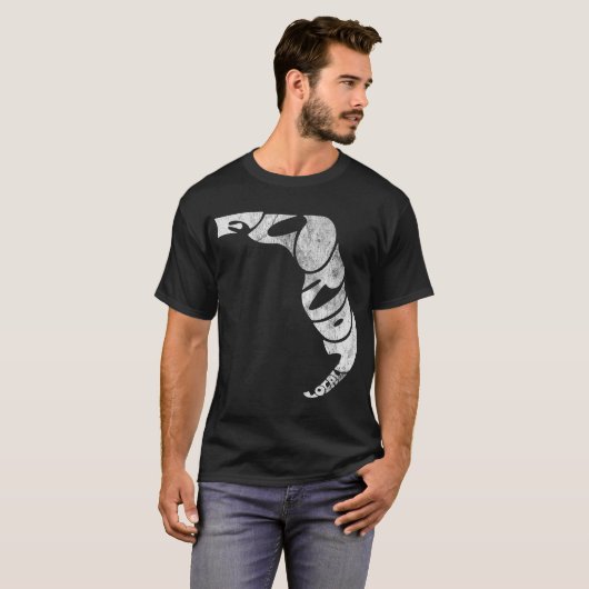 ダークTシャツのフロリダローカル Tシャツ (正面フル)
