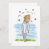 ダーシーさん 招待状 (正面/裏面)