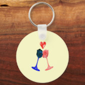 ダーシーとエリザベスのキーチェーン キーホルダー (正面)