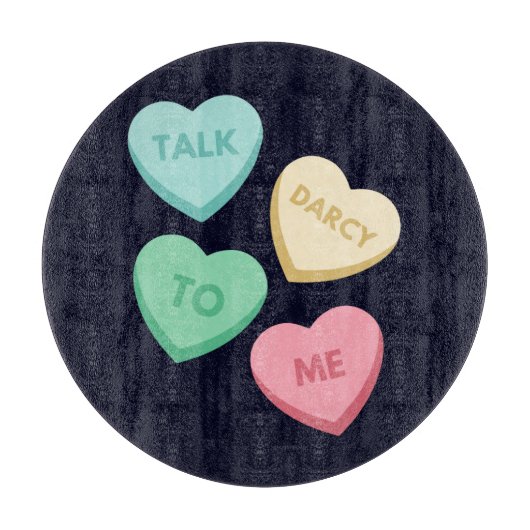 ダーシーと話すIII カッティングボード (正面)