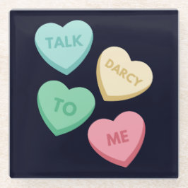 ダーシーと話すIII ガラスコースター