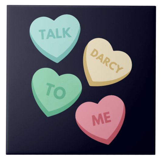 ダーシーと話すIII タイル (正面)