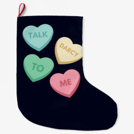 ダーシーと話すIII ラージクリスマスストッキング