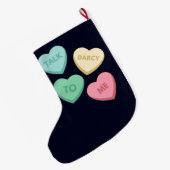 ダーシーと話すIII ラージクリスマスストッキング (裏面 (吊り時))