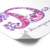 ダーシーのイニシャルDの落書きアート名前の意味 ポスター (角)