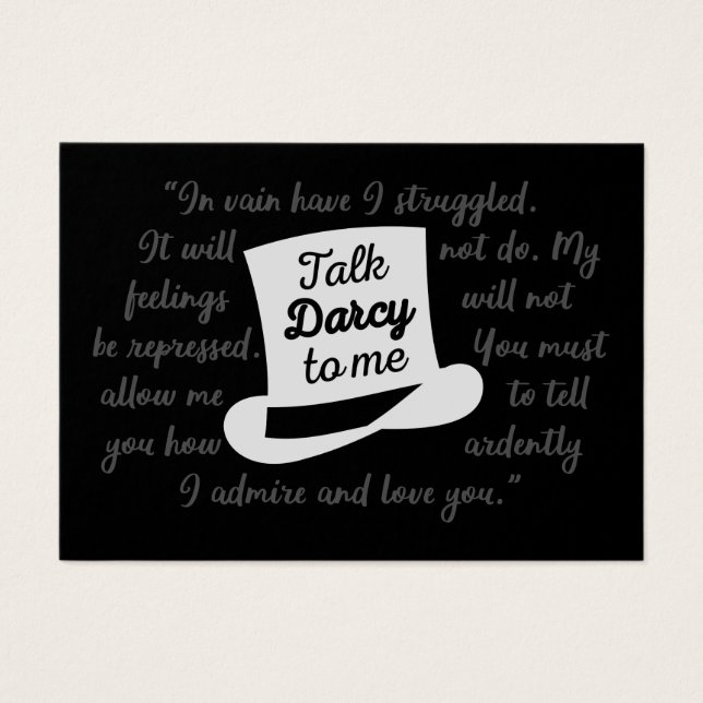 ダーシーを私に話して (正面)
