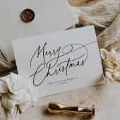 ダーシーブラックエレガントファミリーヴィンテージメリークリスマス シーズンカード