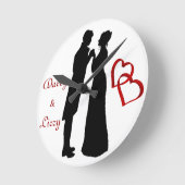 ダーシー夫妻の壁時計 ラウンド壁時計 (傾斜)