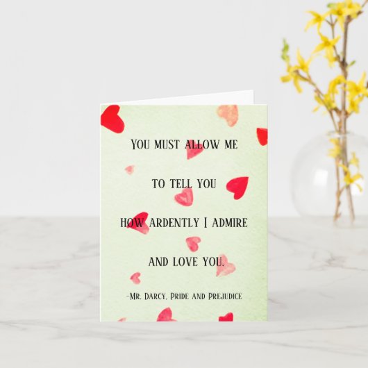 ダーシー氏カード カード (黄色い花)