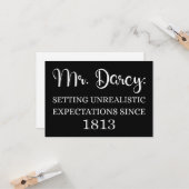 ダーシー氏: 1813年からの非現実的な期待 カード (正面/裏面インサイチュ)