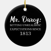 ダーシー氏：1813年以来の非現実的な期待 セラミックオーナメント (裏面)