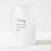 ダーシー氏：1813年以来の非現実的な期待 フロストグラスビールジョッキ (正面左)