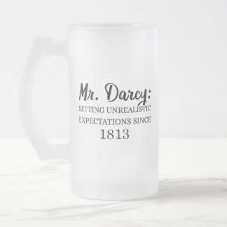 ダーシー氏：1813年以来の非現実的な期待 フロストグラスビールジョッキ