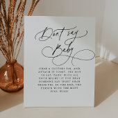 ダーシー白黒言わないベビーゲーム赤ちゃんシャワー 台座サイン