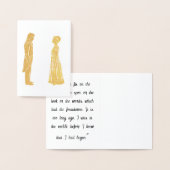 ダーシー＆エリザベスのシルエット 箔カード (ディスプレー)