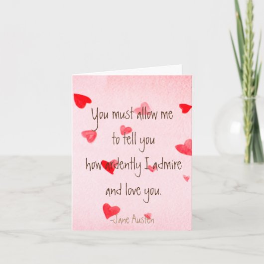 ダーシー・バレンタイン カード (正面)