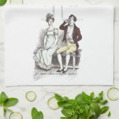 ダーシ静かー- Jane Austen氏のプライドと偏見 キッチンタオル (折り畳み)