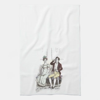 ダーシ静かー- Jane Austen氏のプライドと偏見 キッチンタオル