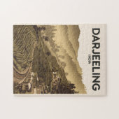 ダージェリンインドイラストレーショントラベルアートヴィンテージ ジグソーパズル (横)