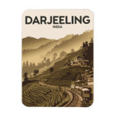 ダージェリンインドイラストレーショントラベルアートヴィンテージ マグネット (縦)