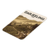 ダージェリンインドイラストレーショントラベルアートヴィンテージ マグネット (左側)