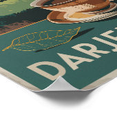 ダージェリングインドティートラベルアートヴィンテージ ポスター (角)