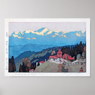 ダージリンの朝、Morning of Darjeeling、吉田博 ポスター