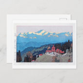 ダージリンの朝、Morning of Darjeeling、吉田博 ポストカード (正面/裏面)