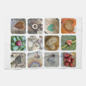 ダースのハート付きキッチンタオル – 言葉のない愛 キッチンタオル (横)