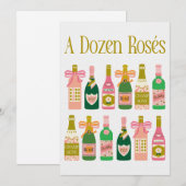 ダースロゼピンクシャンパーニュボトルポップ・アートのフィズクレンク (正面/裏面)