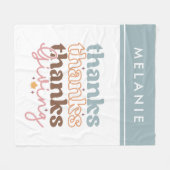 ダース・ブラウニー フリースブランケット (正面(横))