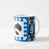 ダーチポスペースバッジのシャー コーヒーマグカップ (正面右)